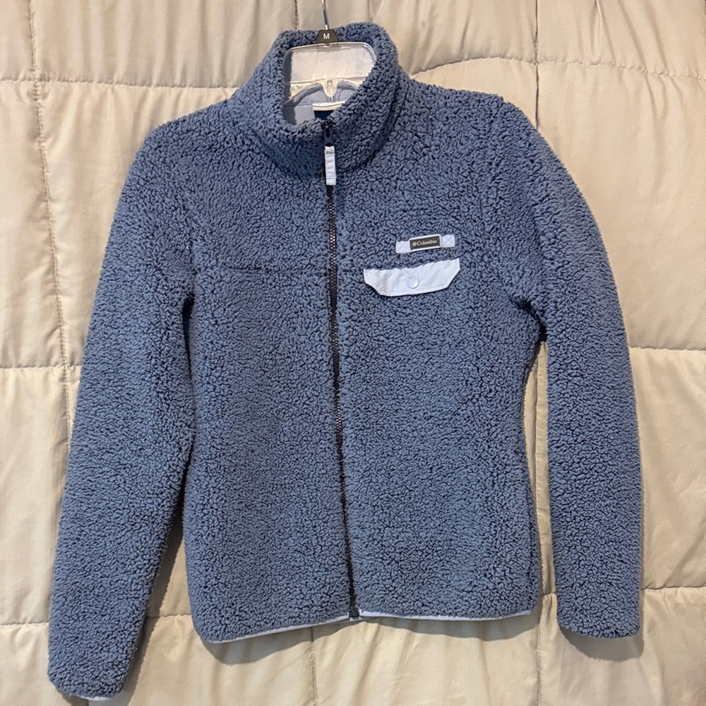 Columbia Blue Fleece Zip-Up Jacket